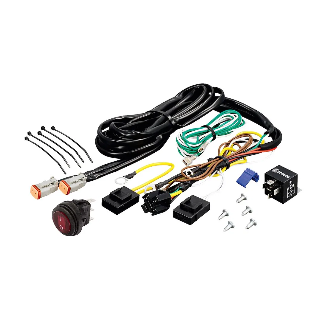 6315 – KC HILITE Driving/ Fog Light Wiring Harness, For Two KC Lights With 40 Amp Relay/ Rocker Switch/ Fuses/ Mounti...
